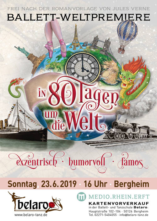 Ballett Weltpremiere In 80 Tagen um die Welt Weltpremiere in 80 Tagen um die Welt Ballett