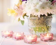 Blumen Hochzeit Kerzen Blumen Hochzeit Rosa Kerzen