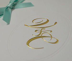 Monogramm, Hochzeitspapeterie Monogramm, Initialen, Hochzeitspapeterie edel