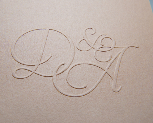 hochzeitskarte veredelung prägen hochzeit prägung initialen