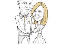 hochzeitskarte illustration portrait hochzeitskarte illustration portrait